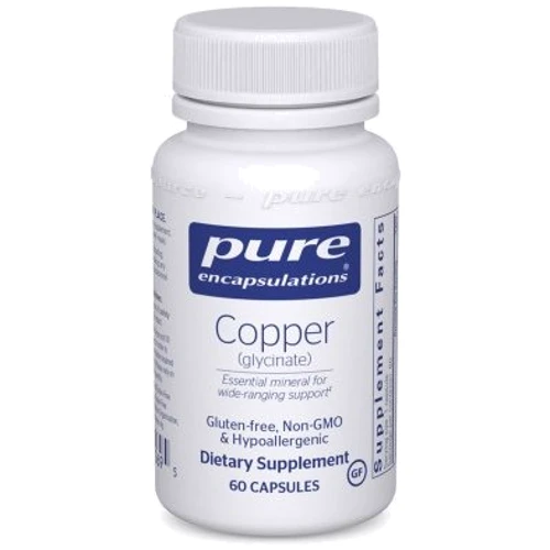 Pure Encapsulations Copper (glycinate) 2 mg 60 caps Медь глицинат