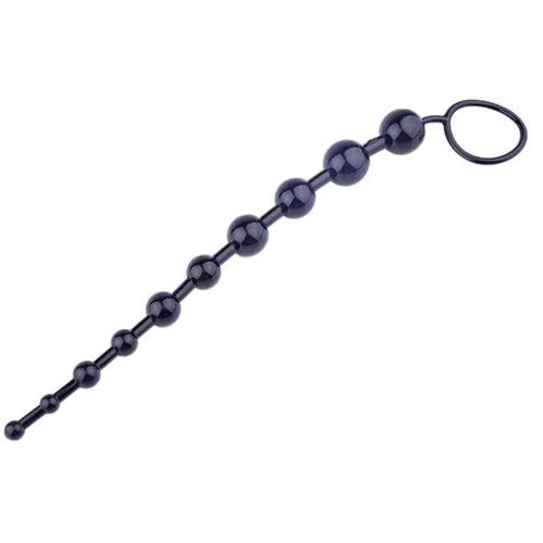 Анальные бусы Jelly Anal Beads Black, SKN-ANL033 Black