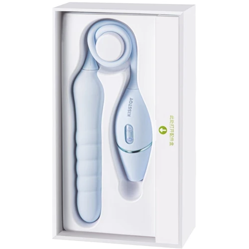 Пульсатор с вакуумным стимулятором KissToy Cathy III Light Blue