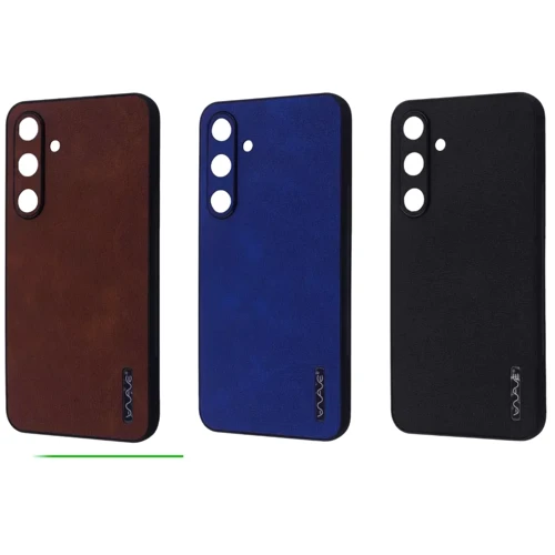 Чехол для телефонов WAVE Leather Case Black for Samsung S926 Galaxy S24 Plus: Тип накладка на заднюю часть