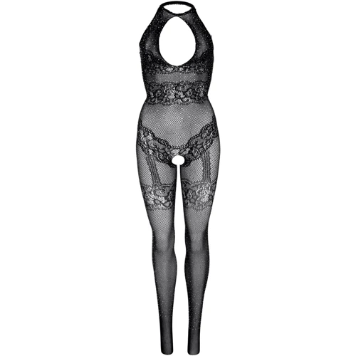 Бодистокинг со стразами Leg Avenue OS Black