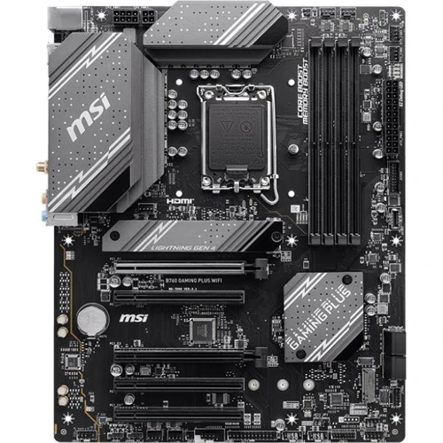 MSI B760 GAMING PLUS WIFI DDR4 UA: Дополнительно Радиатор на VRM, Адаптер Wi-Fi, Поддержка UEFI, Поддержка RAID