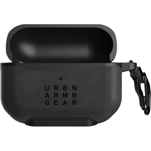 Чехол для наушников Urban Armor Gear UAG Metropolis Case LTHR ARMR BLACK (102256118340) for Apple AirPods Pro фото 6