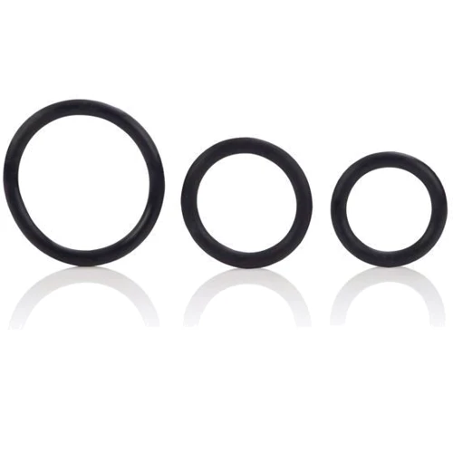 CalExotics Rubber Ring - 3 Piece Set - набор эрекционных колец