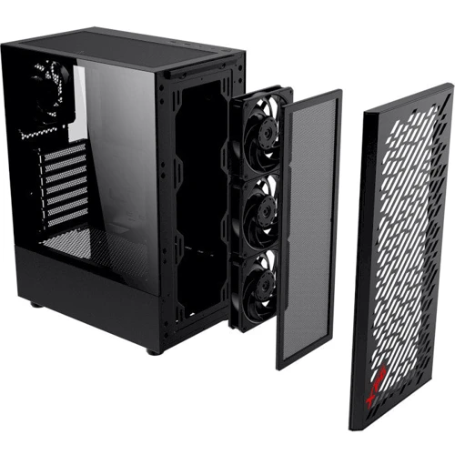 Корпус ADATA XPG Valor Air Black (VALORAIRMT-BKCWW): Типоразмер Midi-Tower