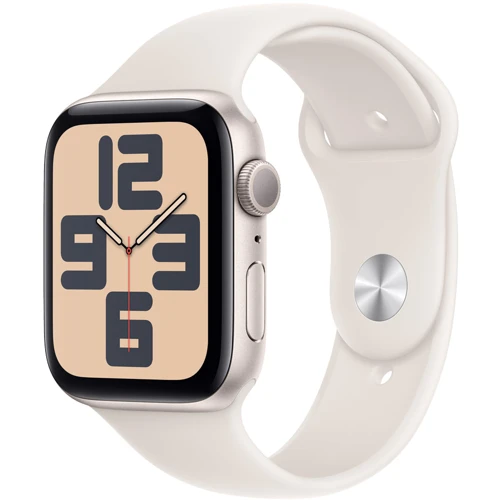 Apple Watch SE 2 2024 40mm GPS Starlight Aluminum Case with Starlight Sport Band - M/L (MXEG3QH/A) UA