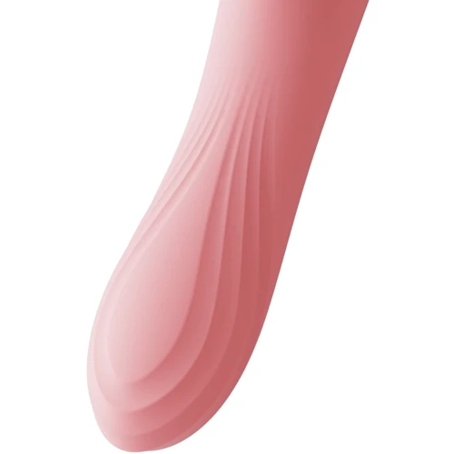 Вибратор с подогревом и вакуумной стимуляцией клитора Zalo - ROSE Vibrator Strawberry Pink