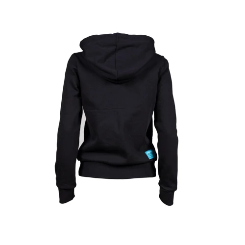 Толстовка спортивна Arena W TE Hooded F/Z Jacket (003849-500) 40 чорна з капюшоном на блискавці: Склад Хлопок