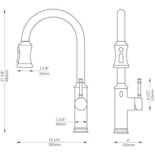 Смеситель для кухни Lefton Automatic Sensor & Pull-Down Kitchen Faucet - KF2210 Brushed Nickel фото 10