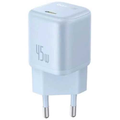 Зарядное устройство Baseus USB-C Wall Charger GaN 1C 45W Blue (P10176800313-00): Особенности Быстрая зарядка, Power Delivery (PD), USB-C
