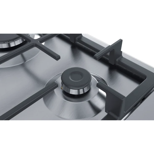 Варочная поверхность газовая Bosch PGH6B5B90: Рабочая поверхность нержавеющая сталь