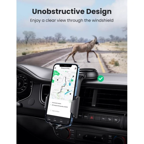Держатель Ugreen Car Holder LP405 Waterfall-Shaped Suction Cup Black (20473): Совместимость Apple, универсальный