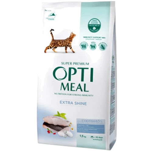 Сухой корм Optimeal Adult Cats для кошек с высоким содержанием трески 1.5 кг (4820215369657): Возраст Взрослые