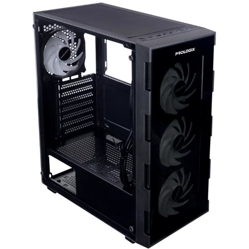 Корпус Prologix E114 Black: Типоразмер Midi-Tower
