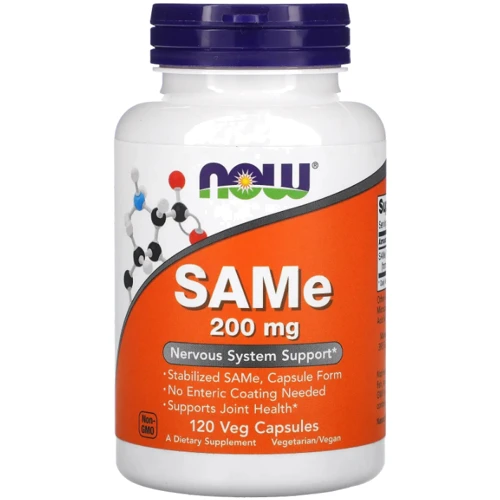 Now Foods SAM-e SAMe S-Adenosyl-L-Methionine Аденозилметионин 200 мг 120 капсул