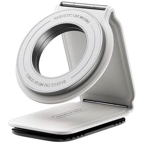 Тримач Baseus Car Holder Magnetic C02 Mega White (C40169002213-00) для Apple iPhone 16 I 15 I 14 I 13 I 12 series: Сумісність Apple