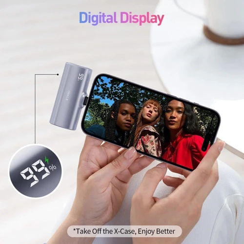 Внешний аккумулятор iWalk Power Bank 5000mAh Linkpod X Silver (LPX001-011A-ES): Особенности Компактный размер, Индикатор заряда, быстрая зарядка
