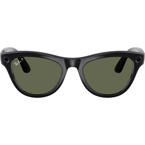 Смарт-окуляри Ray-Ban Meta Skyler Standard Shiny Black - G-15 Green size M (RW4010 601/9A 52-20) фото 3