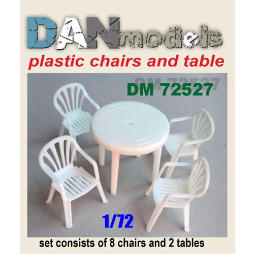 Набор DAN models Пластиковые стулья и стол (DAN72527)