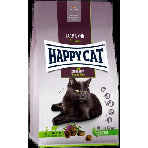 Сухой корм для взрослых стерилизованных кошек Happy Cat Sterilised Weide Lamm со вкусом ягненка 1.3 кг (70584)