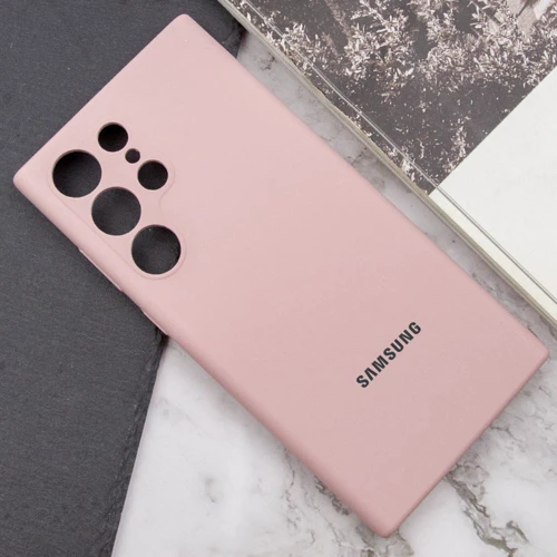 Аксесуар для смартфона Lakshmi Premium Silicone Case з Logo Full Camera Pink Sand для Samsung S928 Galaxy S24 Ultra: Матеріал силикон