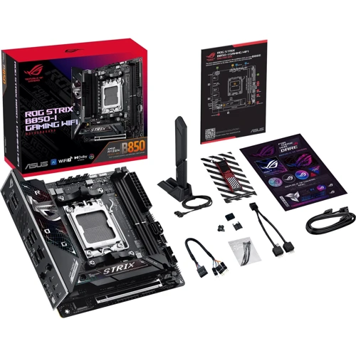 ASUS ROG STRIX B850-I GAMING WIFI UA: Оперативная память 2xDDR5 8400+ МГц, до 96 ГБ