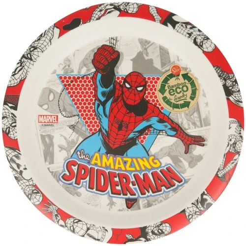 Набор посуды Stor Bamboo Set with Rim Spiderman Comic 3 пр.: Количество предметов 3