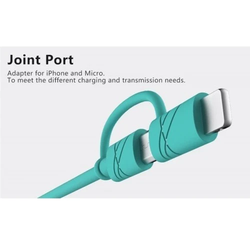 Кабель Usams USB Cable to Lightning/microUSB 2in1 U-Gee 1m Black (US-SJ077): Тип USB-C - Lightning