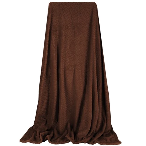 Плед Springos Extra Soft 130x180 см коричневый (HA7135): Цвет коричневый
