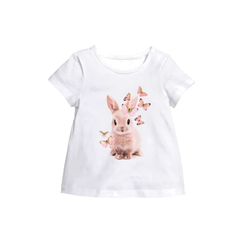 Футболка H & M 7Z4950976 74 см біла