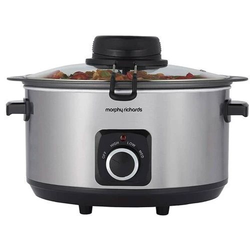 Медленноварка Morphy Richards 461010 Sear&Stew: Цвет серебристый