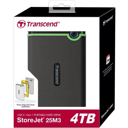 Внешний жесткий диск Transcend StoreJet 25M3 4 TB (TS4TSJ25M3S): Вес, г 294