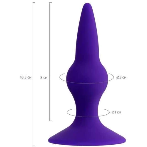 Анальная пробка ToDo Anal Plug Klapsy (фиолетовая)