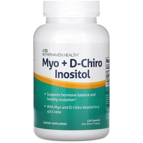 Fairhaven Health Myo + D-Chiro Inositol Мио-инозитол + D-хиро инозитол 120 капсул