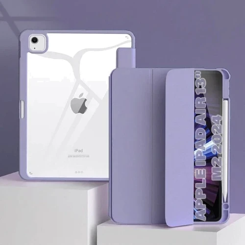 Аксессуар для iPad BeCover Soft Edge TPU with Pencil mount Purple for iPad Air 13 (2024 / 2025) (711713): Тип аксессуара чехол