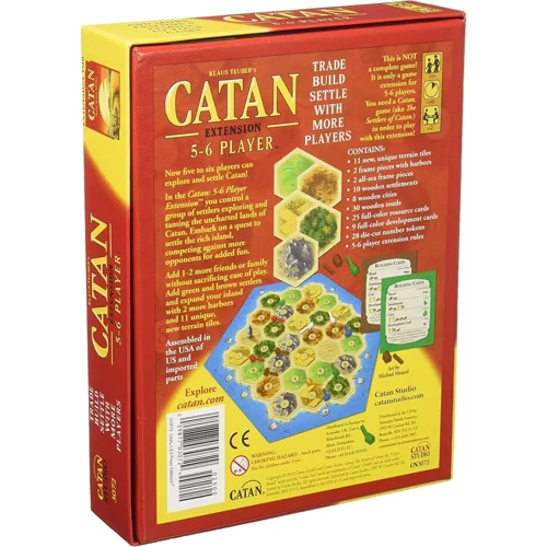 Настільна гра Geekach Games The Settlers of Catan 5 & 6 Player Extension - EN (Колонізатори. Розширення для 5-6 гравців): Вид стратегические
