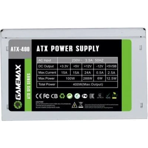 Блок питания GameMax ATX-400W SFX: Форм-фактор ATX