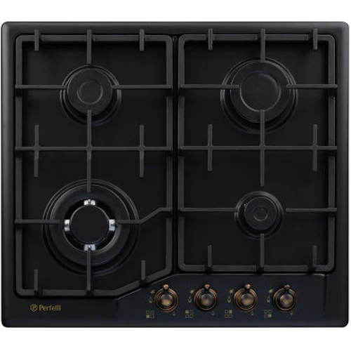 Варочная поверхность газовая Perfelli HGM 61629 BL RETRO: Количество конфорок 4