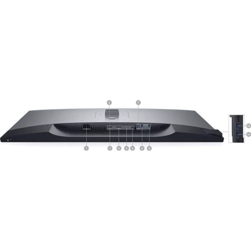 Монітор Dell U3219Q (210-AQUO) RB: Роз'єми Вихід на навушники, USB Type-C, DisplayPort, HDMI