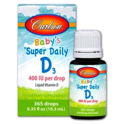 Carlson Labs Kid's Super Daily D3 400 IU 10.3 ml Вітамін Д3 для дітей