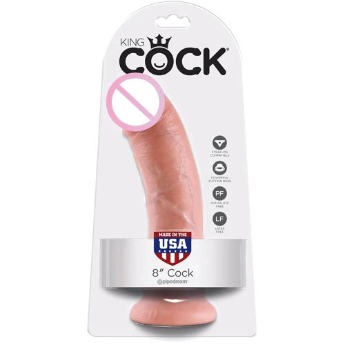 Фаллоимитатор King Cock 8, 20x4.5 см