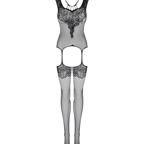 Комбинезон-сетка Obsessive F229 (Черный, S/M/L)