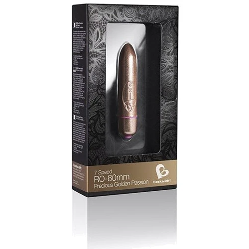 Вибро-пуля Rocks-Off 7 Speed Ro-80Mm Gold, 8х1.6 см