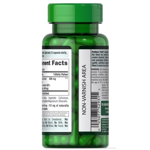 Puritan's Pride Green Coffee Bean Extract 800 mg Зелений кави 60 капсул: Виробник Puritan's Pride