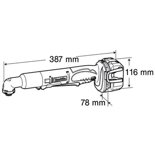 Шуруповерт аккумуляторный Makita BTL061RFE: Количество скоростей работы 1