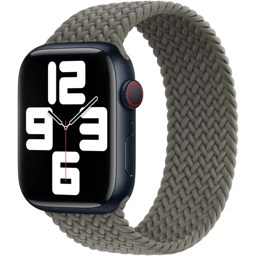 Аксессуар для Watch Apple Braided Solo Loop Olive Size 8 (MQY63) for Apple Watch 38/40/41mm: Совместимость Apple Watch 41mm, Apple Watch 38mm, Apple Watch 40mm