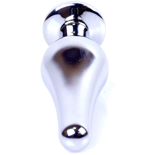 Анальная пробка с кристаллом BOSS of TOYS Boss Series - Jewellery Silver BUTT PLUG Green, BS6400078