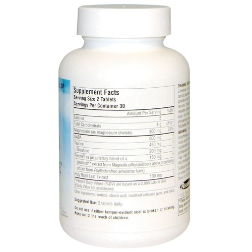 Source Naturals Serene Science, Theanine Serene with Relora, 60 Tab: Тип Комплексные