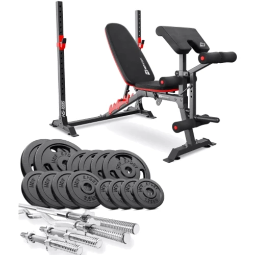 Скамья для жима и пресса Hop-Sport STRONG 76 кг HS-1095 (UT-10000695)