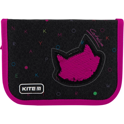 Пенал Kite 1 від., 1 відп., Без наповнення 621 Catsline k20-621-1